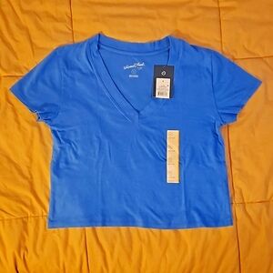 Women's Blue Crop Top Size Small